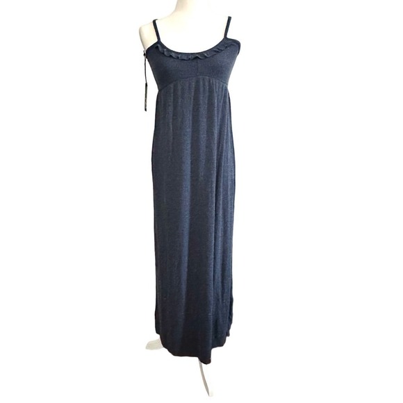 NWT CHASER Revolve Navy Ribbed Empire Waist Sleeveless Maxi Dress - Small - Picture 1 of 5